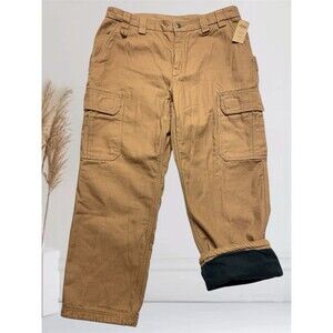 Duluth Fleece-Lined Fire Hose Relaxed Fit Cargo Pants Men’s Size 38x30 Canvas